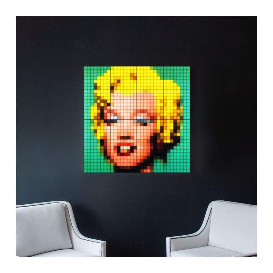 Twinkly - К-кт 6xLED RGB Димируем панел SQUARES 64xLED 16x16 см Wi-Fi