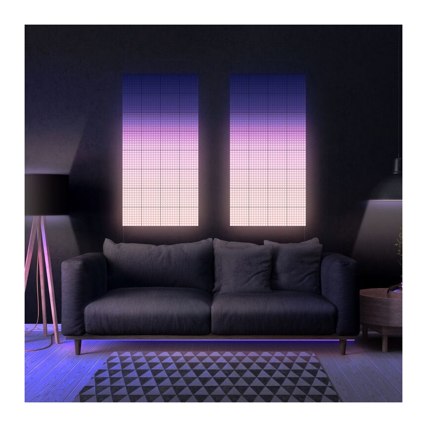 Twinkly - К-кт 6xLED RGB Димируем панел SQUARES 64xLED 16x16 см Wi-Fi