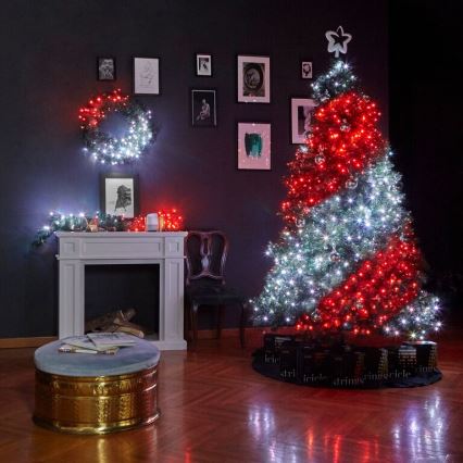Twinkly - LED RGB Димируем Коледен венец PRE-LIT WREATH 50xLED Ø 61 см Wi-Fi