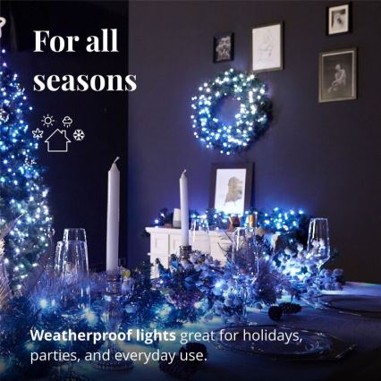 Twinkly - LED RGB Димируем Коледен венец PRE-LIT WREATH 50xLED Ø 61 см Wi-Fi