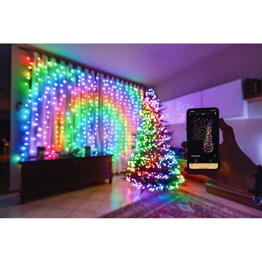 Twinkly - LED RGBW Димируем екстериорен коледни лампички STRINGS 250xLED 23,5 м IP44 Wi-Fi
