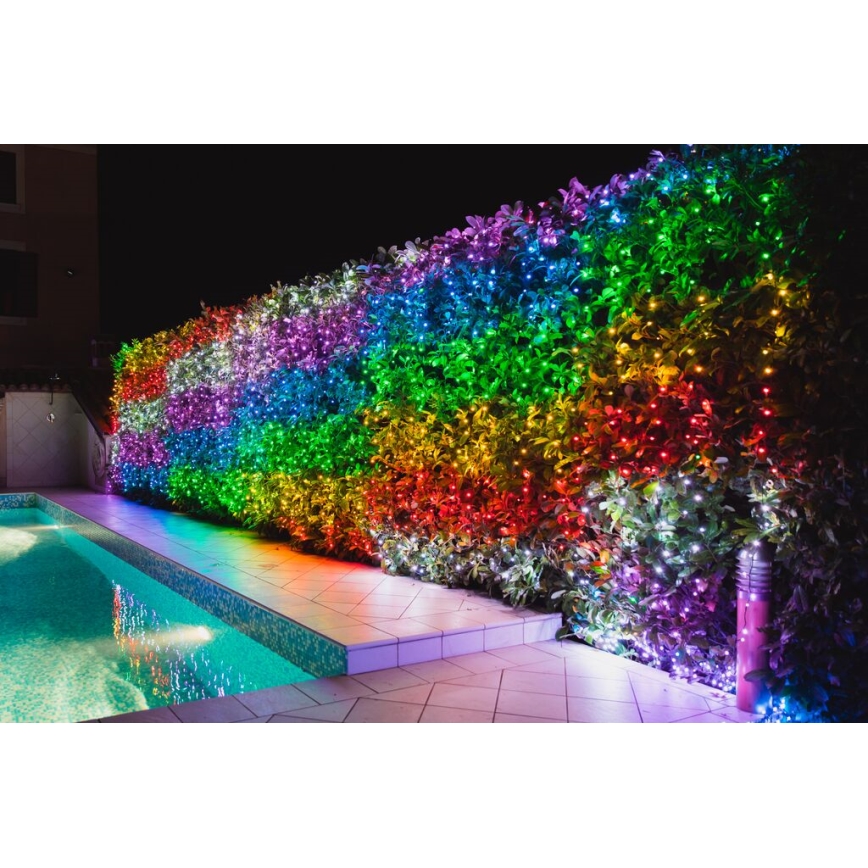 Twinkly - LED RGBW Димируем екстериорен коледни лампички STRINGS 250xLED 23,5 м IP44 Wi-Fi