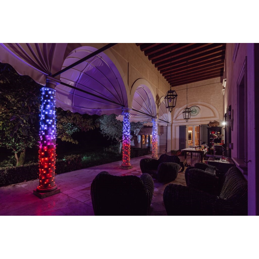 Twinkly - LED RGBW Димируем екстериорен коледни лампички STRINGS 250xLED 23,5 м IP44 Wi-Fi