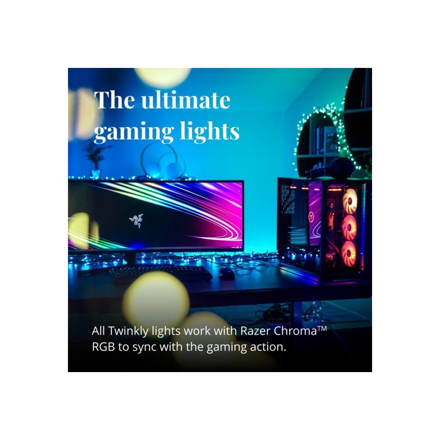 Twinkly - LED RGBW Димируем екстериорен коледни лампички STRINGS 250xLED 23,5 м IP44 Wi-Fi