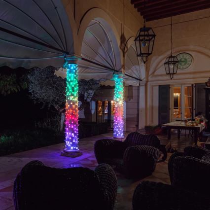 Twinkly - LED RGBW Димируем екстериорен коледни лампички STRINGS 250xLED 23,5 м IP44 Wi-Fi