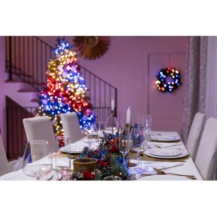 Twinkly - LED RGBW Димируем екстериорен коледни лампички STRINGS 250xLED 23,5 м IP44 Wi-Fi