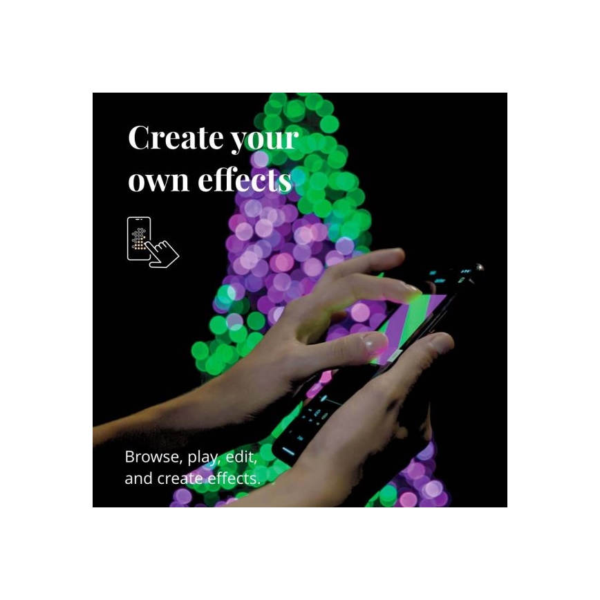 Twinkly - LED RGBW димируема външна гирлянда STRINGS 250xLED 23,5m IP44 Wi-Fi