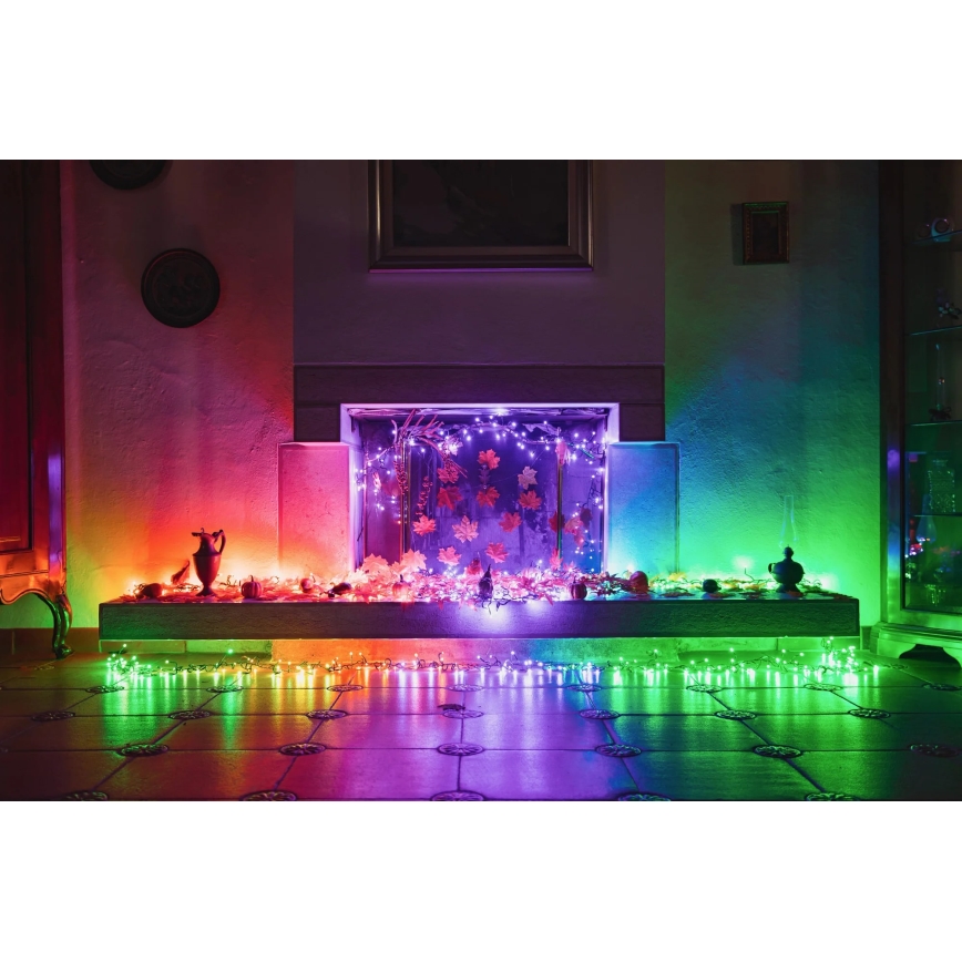 Twinkly - LED RGBW външен коледен гирлянд с регулируема яркост STRINGS 250xLED 23,5m IP44 Wi-Fi
