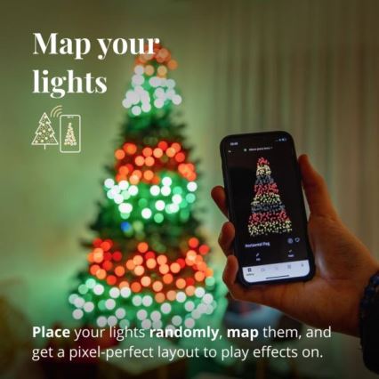 Twinkly - LED RGBW външен коледен гирлянд с регулируема яркост STRINGS 250xLED 23,5m IP44 Wi-Fi