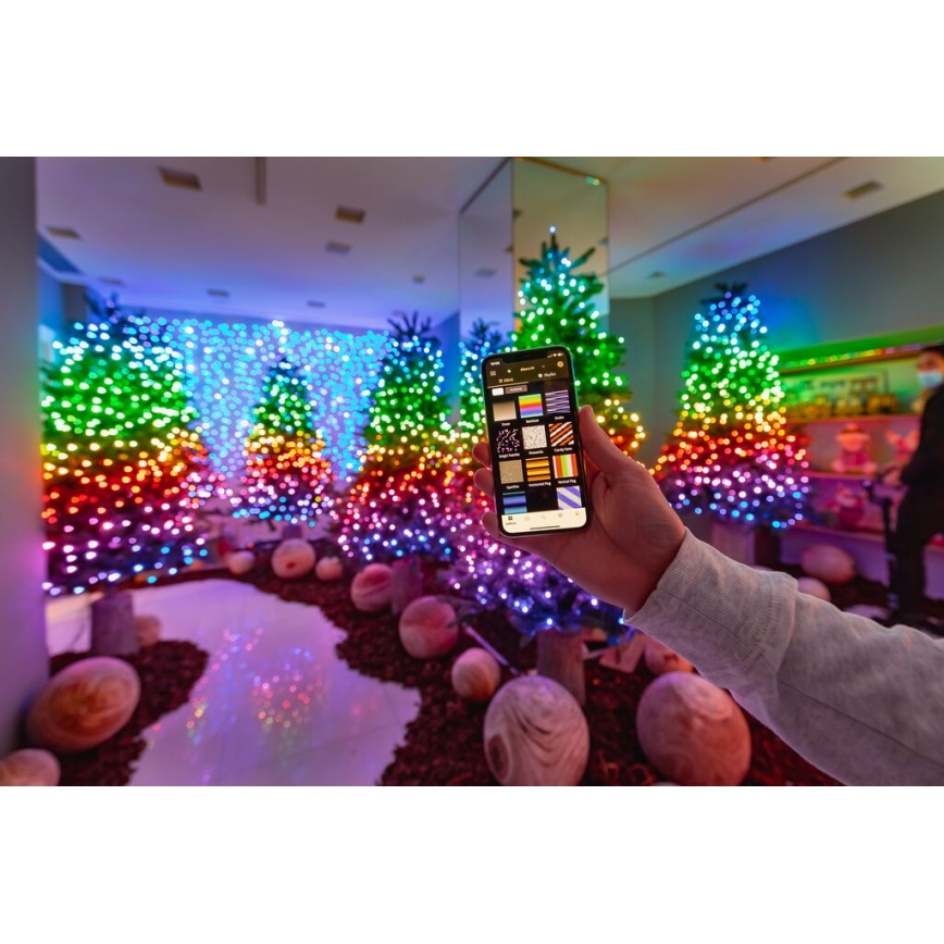 Twinkly - LED RGB Димируем екстериорен коледни лампички STRINGS 250xLED 23,5 м IP44 Wi-Fi