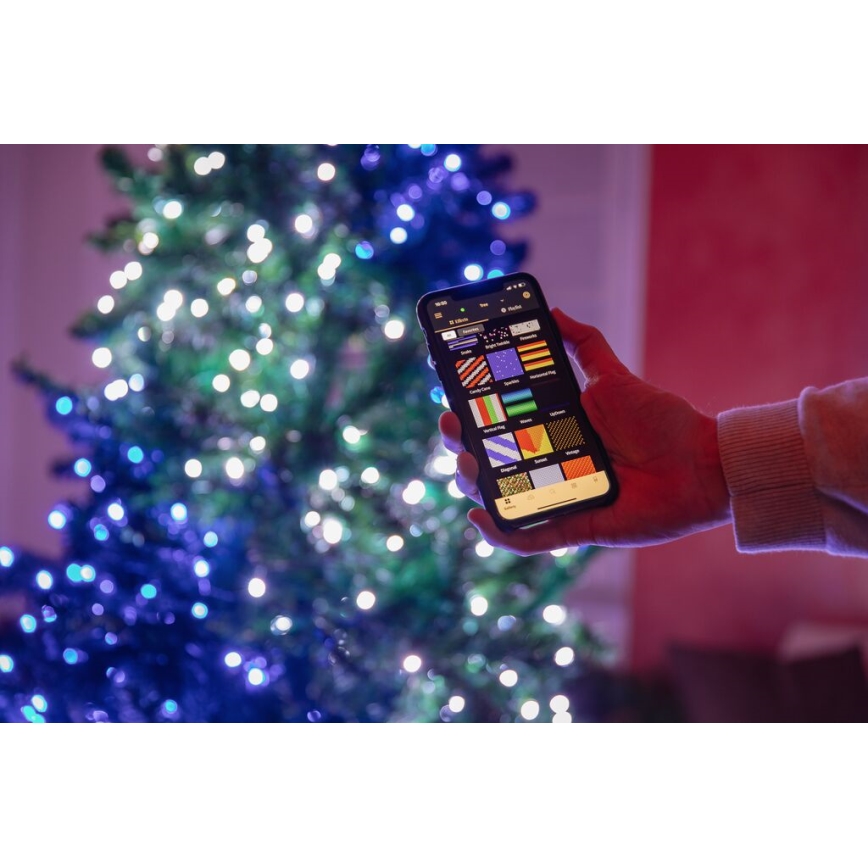 Twinkly - LED RGB Димируем екстериорен коледни лампички STRINGS 250xLED 23,5 м IP44 Wi-Fi