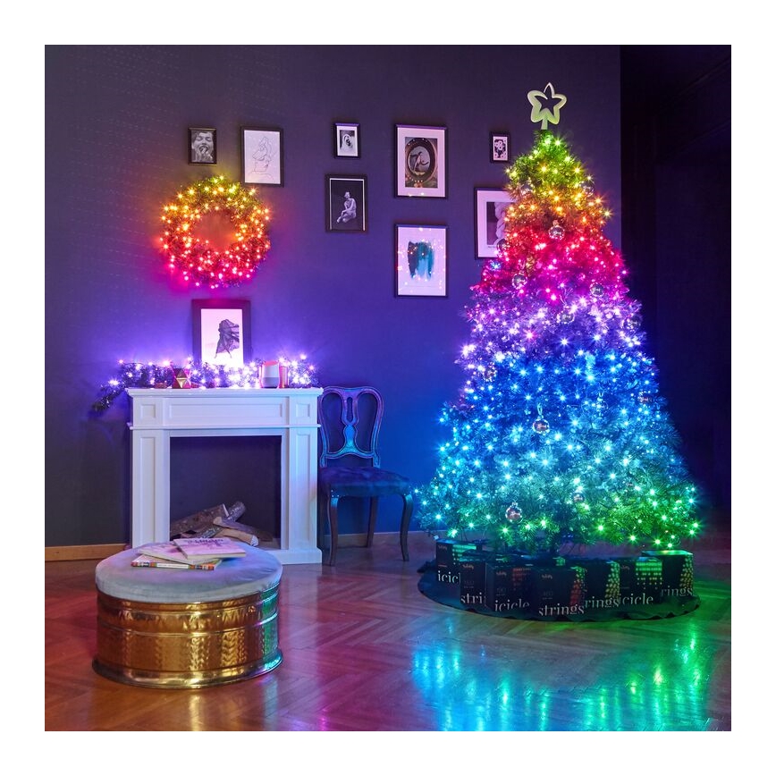 Twinkly - LED RGB Димируем екстериорен коледни лампички STRINGS 250xLED 23,5 м IP44 Wi-Fi