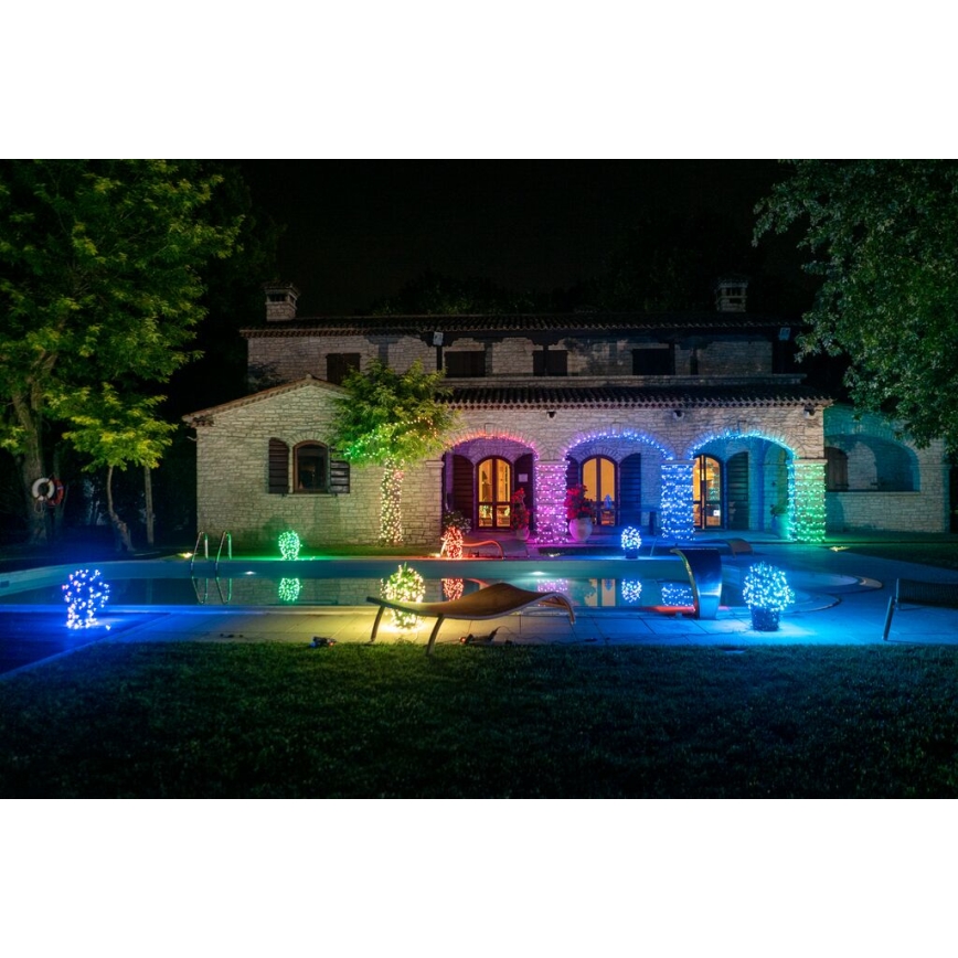 Twinkly - LED RGB Димируем екстериорен коледни лампички STRINGS 250xLED 23,5 м IP44 Wi-Fi