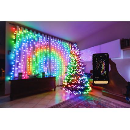 Twinkly - LED RGB Димируем екстериорен коледни лампички STRINGS 250xLED 23,5 м IP44 Wi-Fi