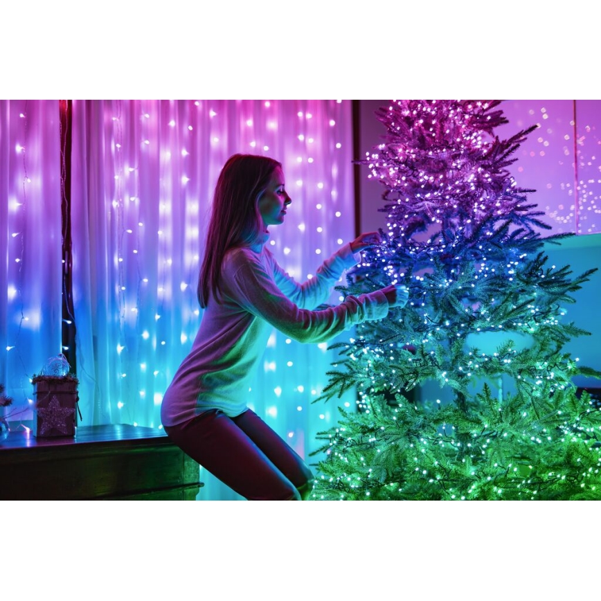 Twinkly - LED RGB Димируем екстериорен коледни лампички STRINGS 250xLED 23,5 м IP44 Wi-Fi