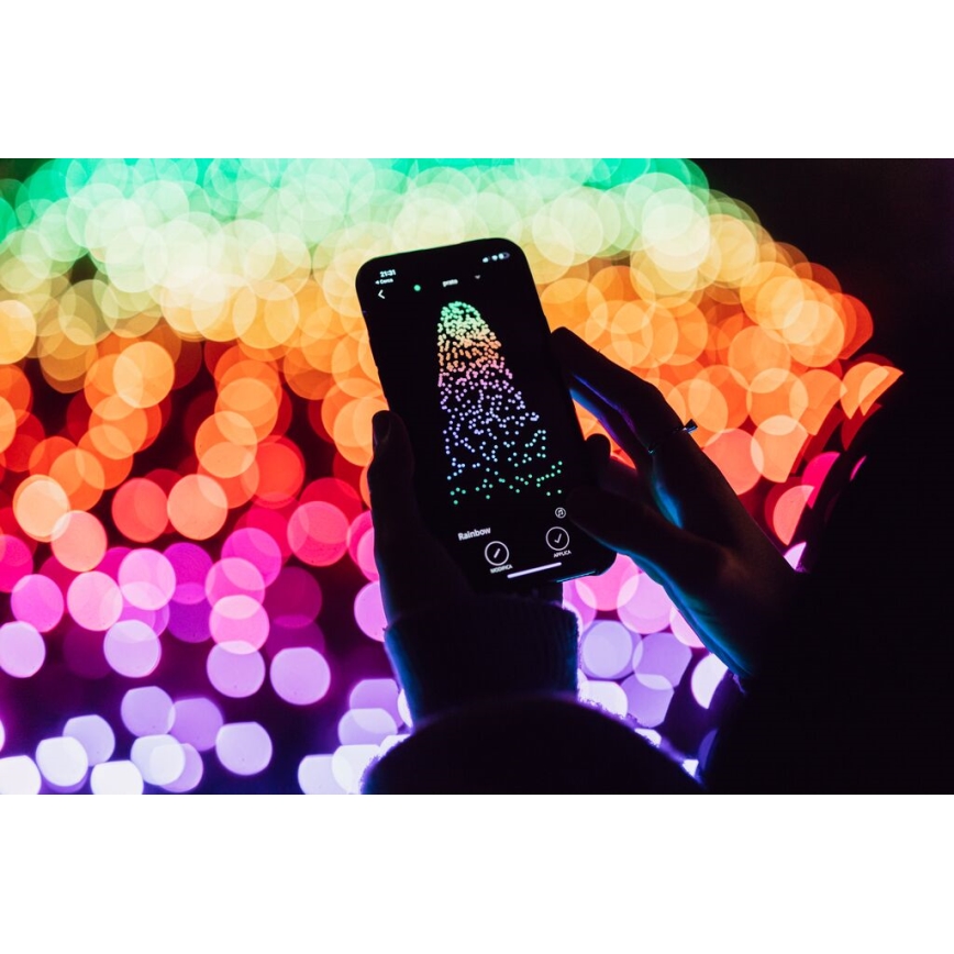 Twinkly - LED RGB Димируем екстериорен коледни лампички STRINGS 250xLED 23,5 м IP44 Wi-Fi