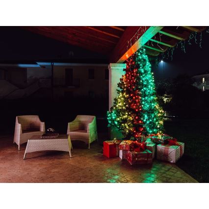 Twinkly - LED RGB Димируем екстериорен коледни лампички STRINGS 250xLED 23,5 м IP44 Wi-Fi