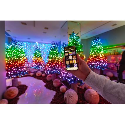 Twinkly - RGB LED димируем външен гирлянд STRINGS 250xLED 23,5m IP44 Wi-Fi
