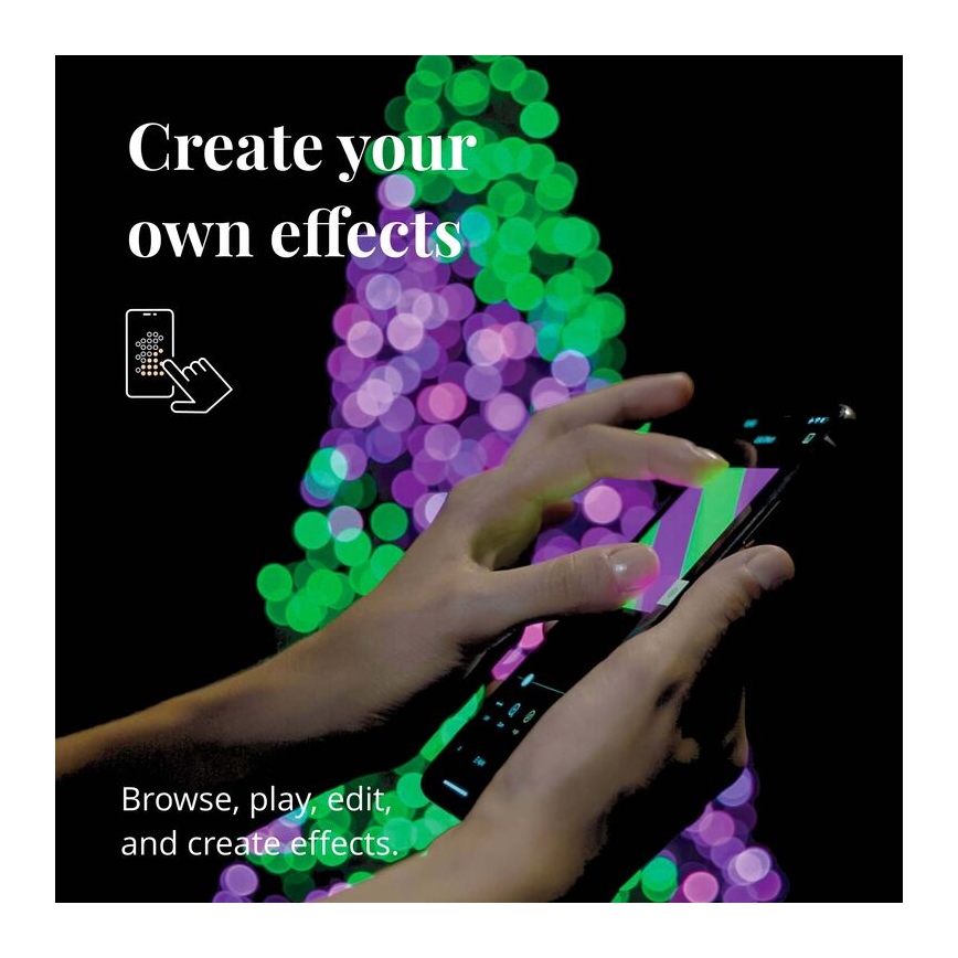 Twinkly - RGB LED димируем външен гирлянд STRINGS 250xLED 23,5m IP44 Wi-Fi