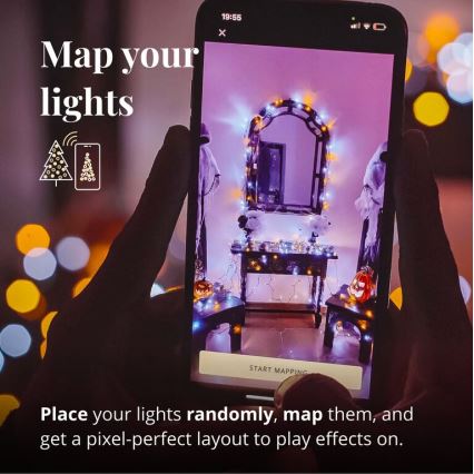 Twinkly - LED Димируем екстериорен коледни лампички STRINGS 400xLED 35,5 м IP44 Wi-Fi