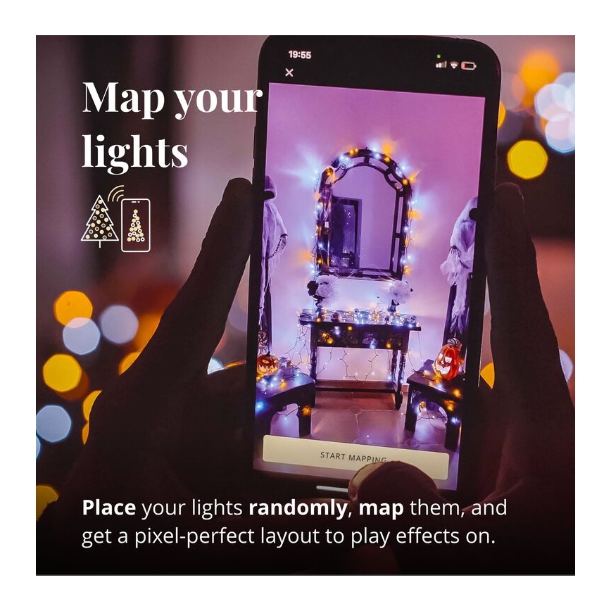 Twinkly - LED Димируем екстериорен коледни лампички STRINGS 400xLED 35,5 м IP44 Wi-Fi
