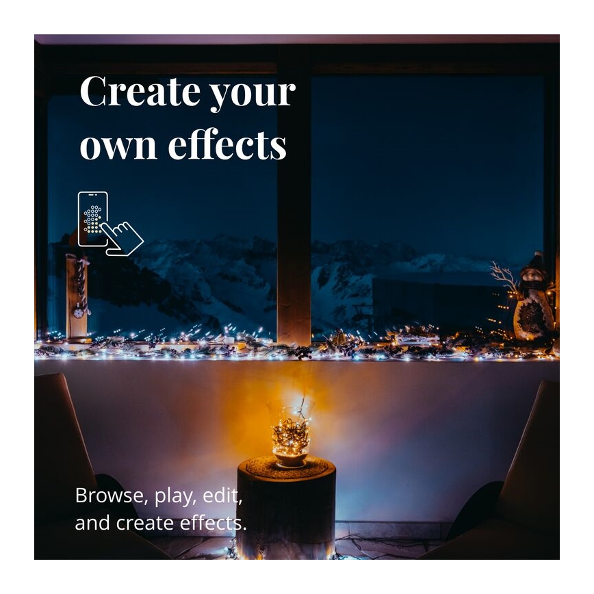 Twinkly - LED Димируем екстериорен коледни лампички STRINGS 400xLED 35,5 м IP44 Wi-Fi