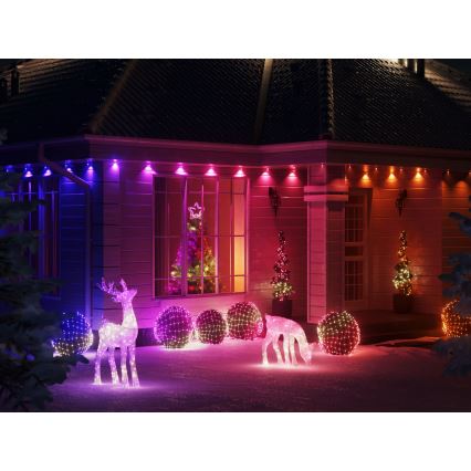 Twinkly - LED RGB Димируем екстериорен коледни лампички STRINGS 750xLED 63,5 м IP44 Wi-Fi