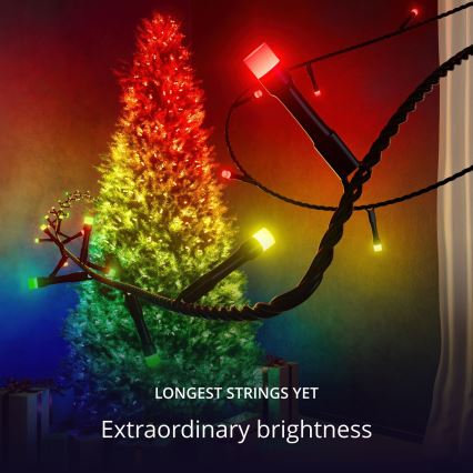 Twinkly - LED RGB Димируем екстериорен коледни лампички STRINGS 750xLED 63,5 м IP44 Wi-Fi