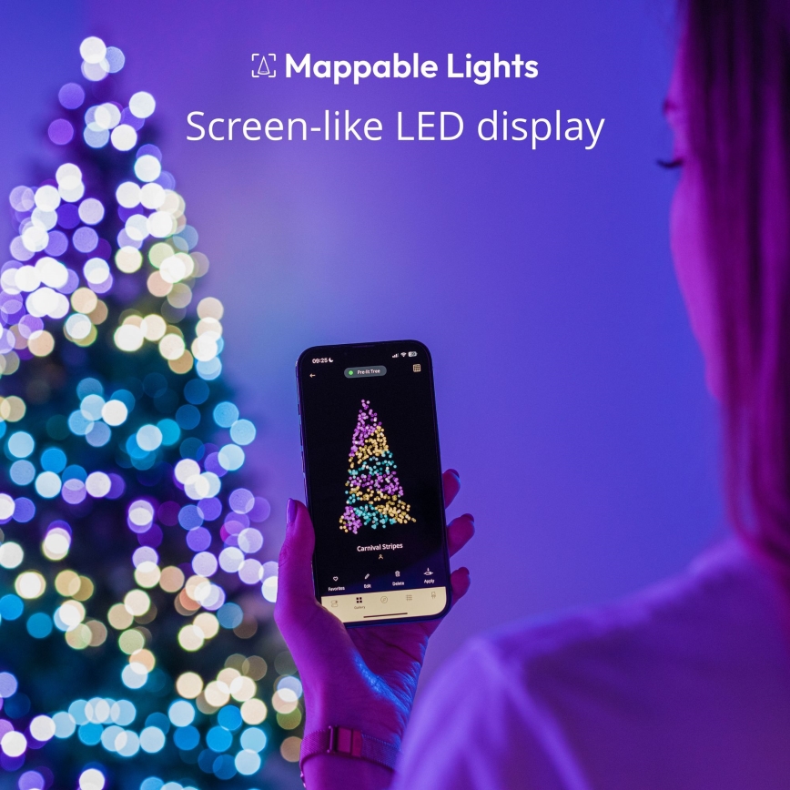 Twinkly - LED RGB Димируем екстериорен коледни лампички STRINGS 750xLED 63,5 м IP44 Wi-Fi