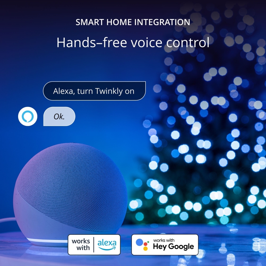 Twinkly - LED RGB Димируем екстериорен коледни лампички STRINGS 750xLED 63,5 м IP44 Wi-Fi