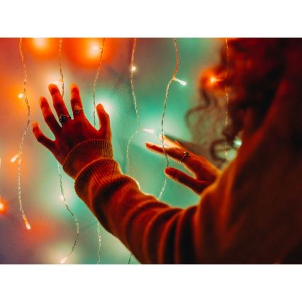Twinkly - LED RGBW Димируем екстериорен Коледна завеса CURTAIN 210xLED 6,1 м IP44 Wi-Fi