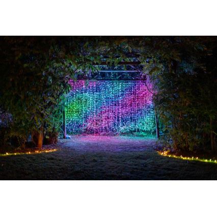 Twinkly - LED RGBW Димируем екстериорен Коледна завеса CURTAIN 210xLED 6,1 м IP44 Wi-Fi