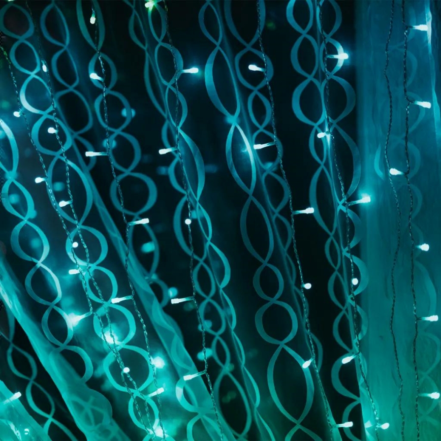 Twinkly - LED RGBW Димируем екстериорен Коледна завеса CURTAIN 210xLED 6,1 м IP44 Wi-Fi