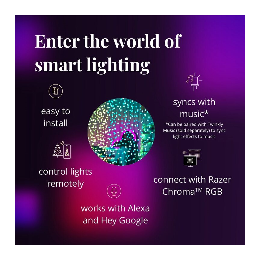 Twinkly - LED RGBW Димируем екстериорен Коледна завеса CURTAIN 210xLED 6,1 м IP44 Wi-Fi