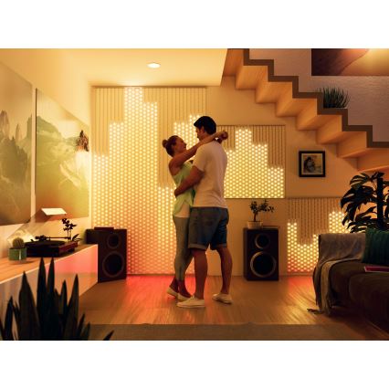 Twinkly - LED RGB регулируема коледна завеса MATRIX 480xLED 1x1 м Wi-Fi