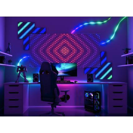 Twinkly - LED RGB Димируем Коледна завеса MATRIX 480xLED 1x1 м Wi-Fi
