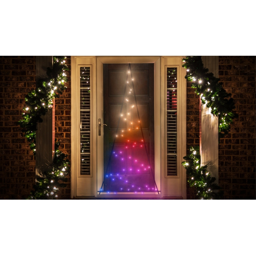 Twinkly - LED RGBW Димируем екстериорен коледна елха LIGHT TREE 70xLED IP44 Wi-Fi