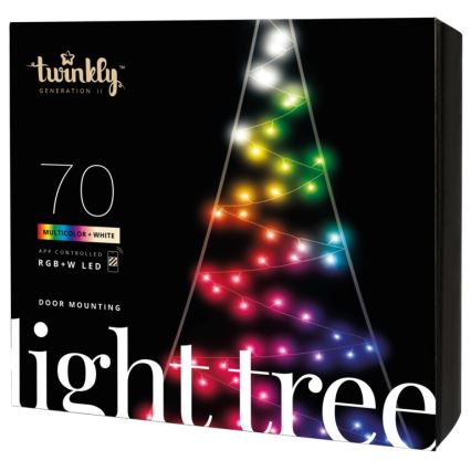 Twinkly - LED RGBW Димируем екстериорен коледна елха LIGHT TREE 70xLED IP44 Wi-Fi