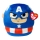 TY - Плюшена играчка Squishy CAPTAIN AMERICA 22 см