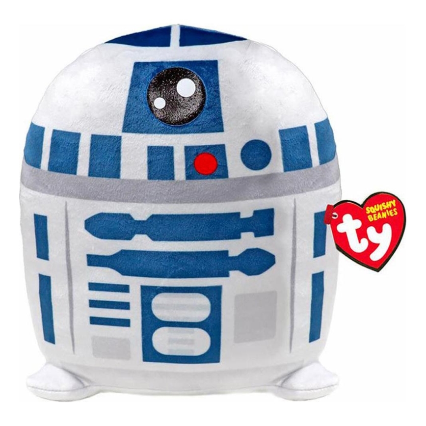 TY - Плюшена играчка Squishy R2D2 Star Wars 22 см