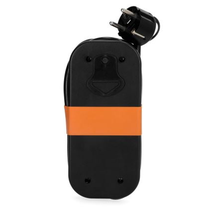 Удължителен кабел 2 гнезда + 2xUSB 1,4 м черен