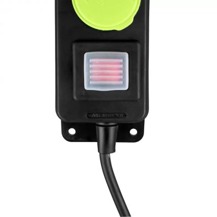 Удължител с ключ, 3 гнезда, 10 м, IP44