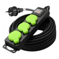 Удължител с ключ 3 гнезда 20m IP44