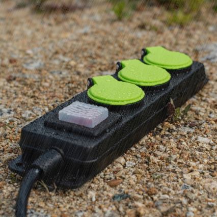 Удължител с ключ 3 гнезда 20m IP44