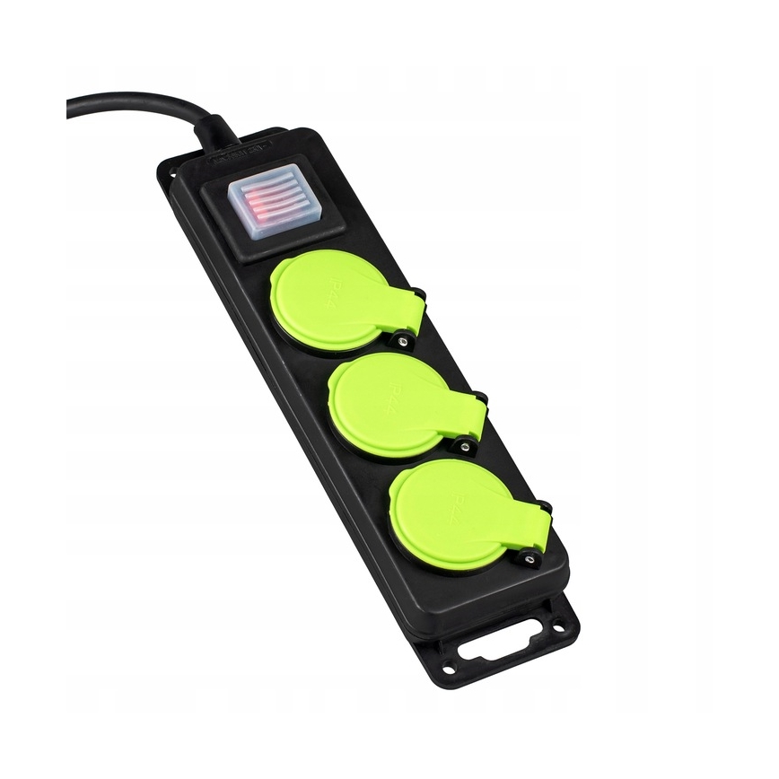 Удължител с ключ 3 гнезда 20m IP44