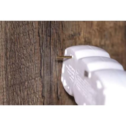 Удължителен кабел с ключ 3 гнезда 3м бял