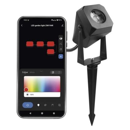 LED RGBIC Димируем екстериорен лампа GoSmart - разширение LED/1,5W/230V 3000-6500K IP65 Wi-Fi Tuya