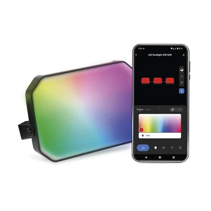 LED RGBIC Димируем екстериорен прожектор GoSmart - разширение LED/4W/230V 3000-6500K IP65 Wi-Fi Tuya