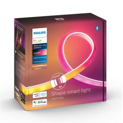 Удължителен комплект LED stmívatelného pásku Philips Hue White And Color Ambiance 1m LED/12,3W/230V
