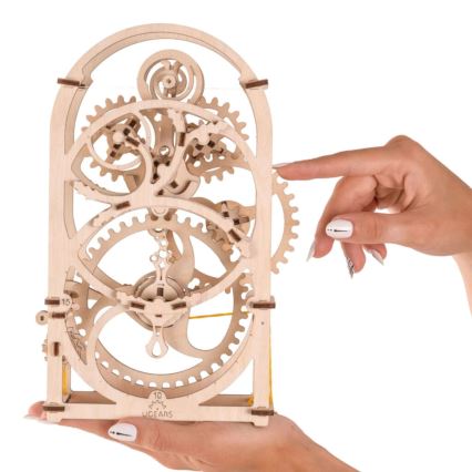 Ugears - 3D дървен механичен пъзел Часовников механизъм